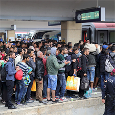 Migranten am Westbahnhof 2015